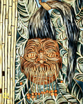 Shrunken Head Art Print - Rustic Variant