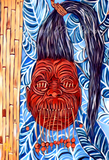 Shrunken Head Art Print - Sapphire Variant