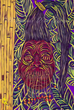 Shrunken Head Art Print - Violet Variant