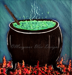 "Cauldron" Art Print From The Witchy Things Small Painting Series