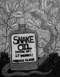 Snake Oil B&W Art Print