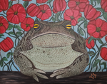 "Toad & Poppies 2" Art Print