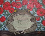 "Toad & Poppies 2" Art Print