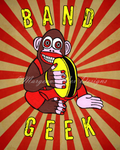 Cymbal Monkey Band Geek Art Print
