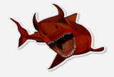 Devil Shark Acrylic Pin