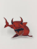Devil Shark Acrylic Pin