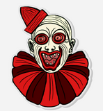 Creepy Clown Acrylic Pin Inspired by Gothic Horror Carnival and Circus Monsters