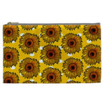 Sunflower Eye of Protection Small Zipper Pouch in Yellow Polka Dot