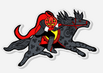 Headless Horseman Riding Acrylic Pin Inspired by The Legend of Sleepy Hollow