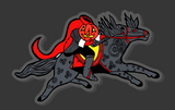 Headless Horseman Riding Acrylic Pin Inspired by The Legend of Sleepy Hollow