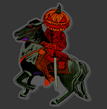 Headless Horseman Acrylic Pin Inspired by The Legend of Sleepy Hollow