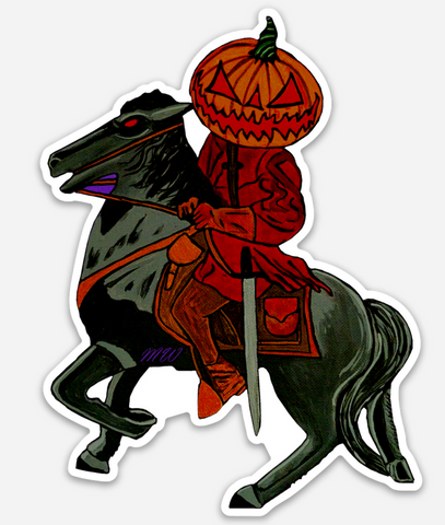 Headless Horseman 4 Inch Sticker Inspired by The Legend of Sleepy Hollow