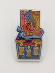 Candle Jack In The Box Acrylic Pin - Blue