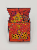 Lollipop Jack In The Box Acrylic Pin - Bright