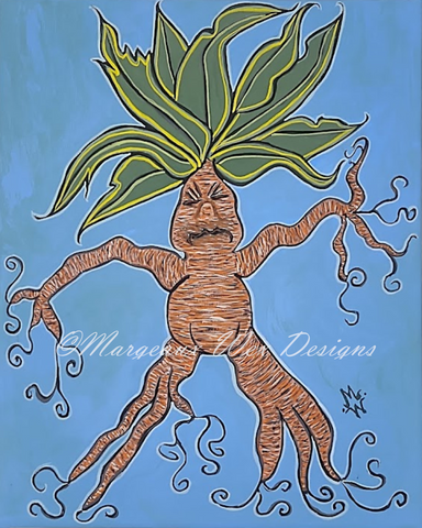 Mandrake Nightshade Plant Art Print