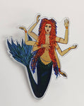 Mermaid Goddess Acrylic Pin