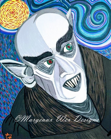 Moonlight Nosferatu Vampire Art Print