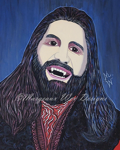Nandor The Relentless Vampire Art Print Inspired by What We Do In The Shadows The TV Show