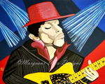 Prince Guitarist Art Print Inspired by The 2004 Rock N Roll Induction Ceremony