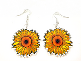 Sunflower Eye of Protection Earrings