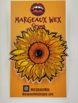 Eye of Protection Sunflower Acrylic Pin Inspired by Evil Eye Protection Amulets
