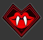 Vampire Badge Acrylic Pin Inspired by Vampires