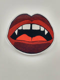 Vampire Lips Acrylic Pin Inspired by Gapped Tooth Vampires