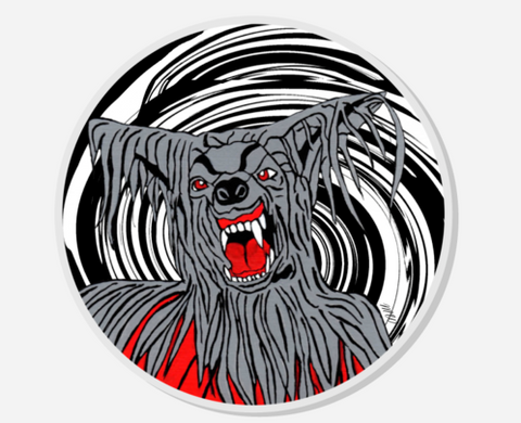 Werewolf Acrylic Pin Inspired by Movie Monsters