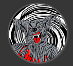 Werewolf Acrylic Pin Inspired by Movie Monsters