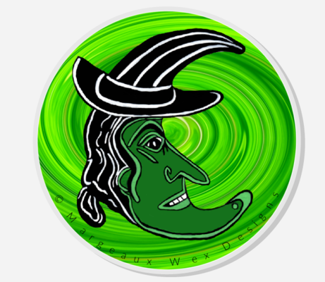 Wicked Witch Acrylic Pin Inspired by the Wizard of Oz